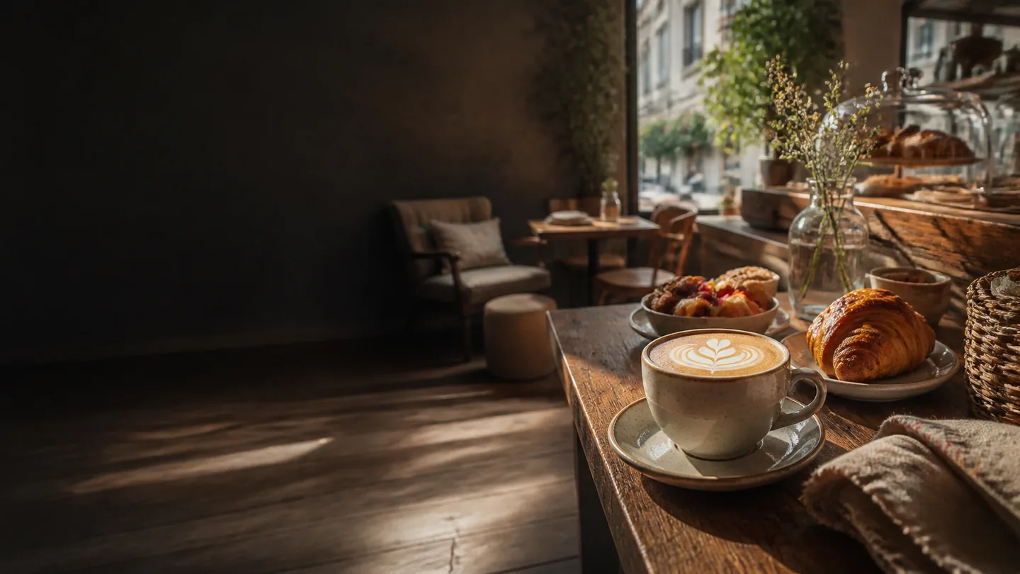 Café artisanal et viennoiseries